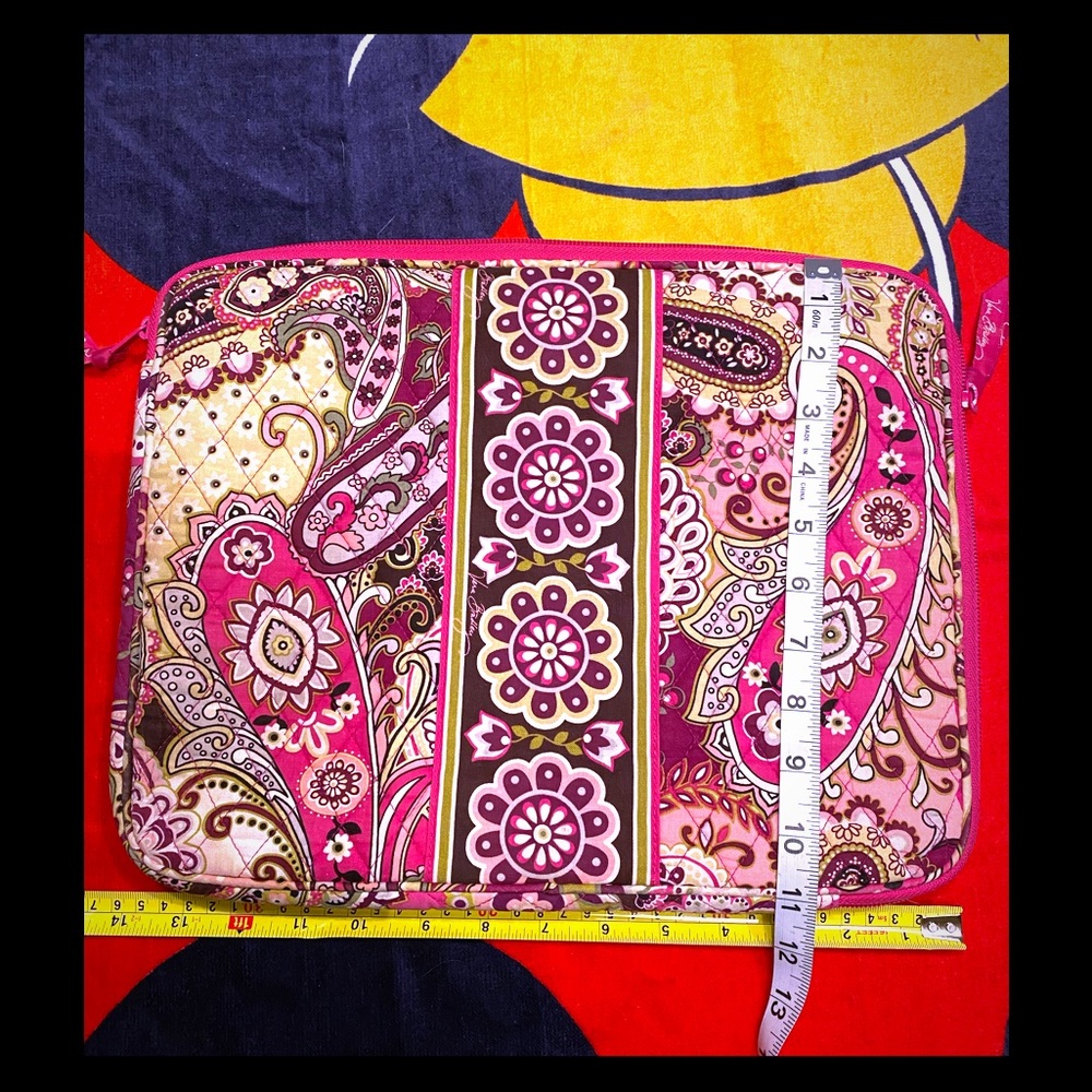 Authentic Vera Bradley laptop sleeve/zippered case